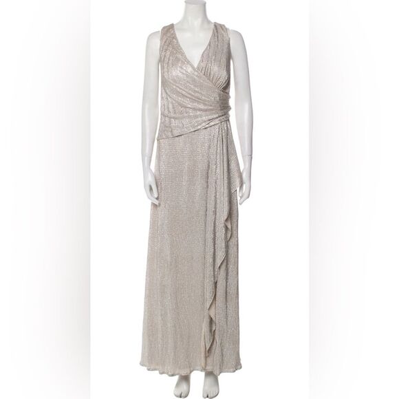 Oleg Cassini Grecian Goddess plus size 18W long gown - Picture 1 of 6